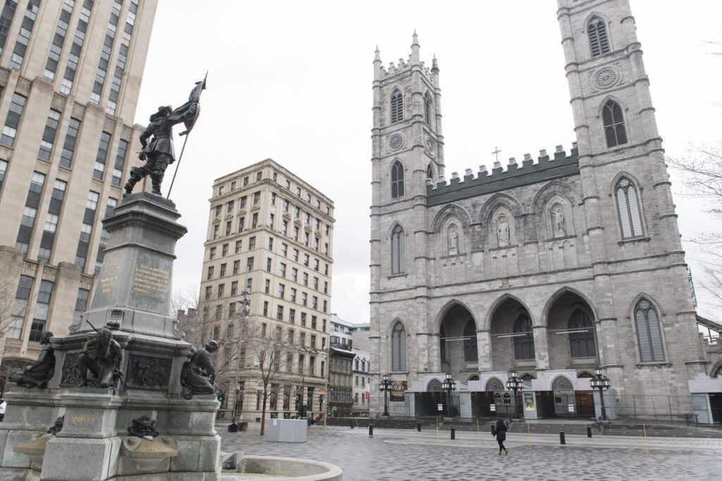 place darmes with notredame monteal