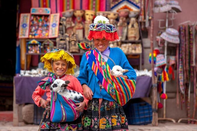 machu picchu market peru people